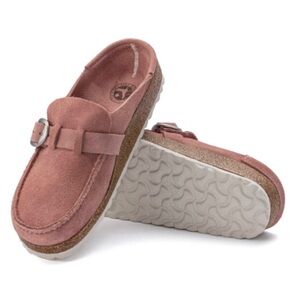 Birkenstock Buckley, Pink Clay Suede, Size 36, EUC